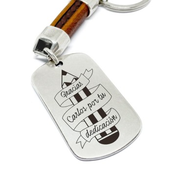 Llavero profe gracias por dedicación - Idealia® Regalos Personalizados