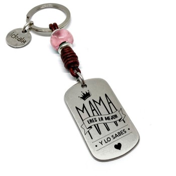 Llavero Mama Eres La Mejor Y Lo Sabes - Idealia® Regalos Personalizados