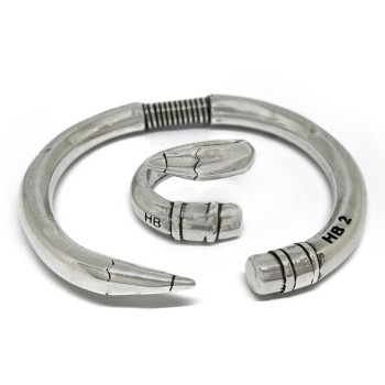 Conjunto pulsera y anillo de lápiz bañados en plata - Idealia®