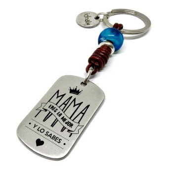 Llavero Mama Eres La Mejor Y Lo Sabes - Idealia® Regalos Personalizados