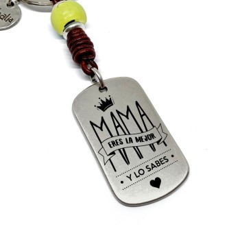 Llavero Mama Eres La Mejor Y Lo Sabes - Idealia® Regalos Personalizados