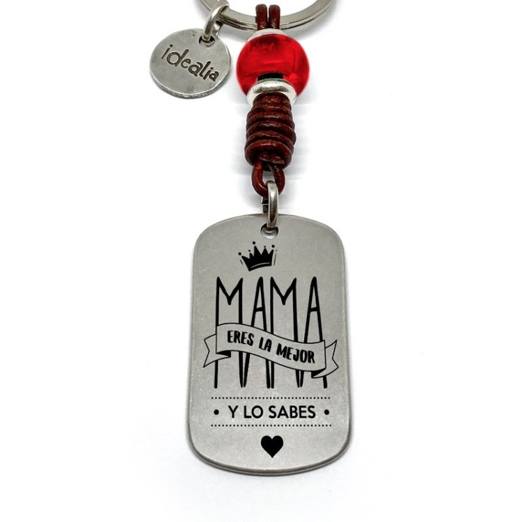 Llavero Mama Eres La Mejor Y Lo Sabes - Idealia® Regalos Personalizados