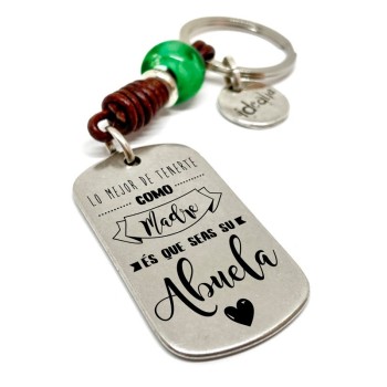 Llavero Lo Mejor De Tenerte Como Madre Es Que Seas Su Abuela - Idealia® Regalos Personalizados