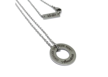 Collar Acero personalizado  Mejor Mamá Certificada - Idealia®