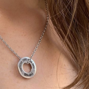 Collar Acero personalizado  Mejor Mamá Certificada - Idealia®