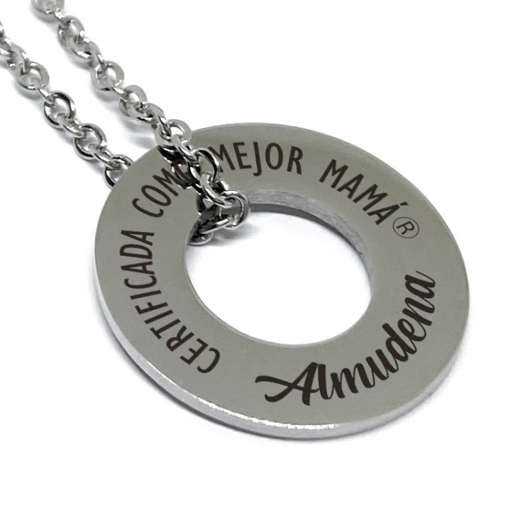 Collar Acero personalizado  Mejor Mamá Certificada - Idealia®