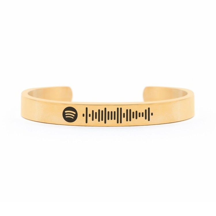 Brazalete Oro Spotify