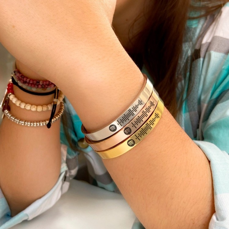 Brazalete Oro Spotify