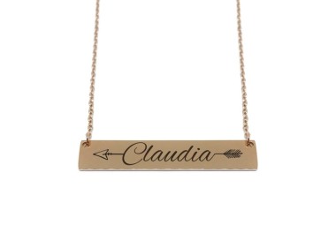 Collar Rosa Rectangular