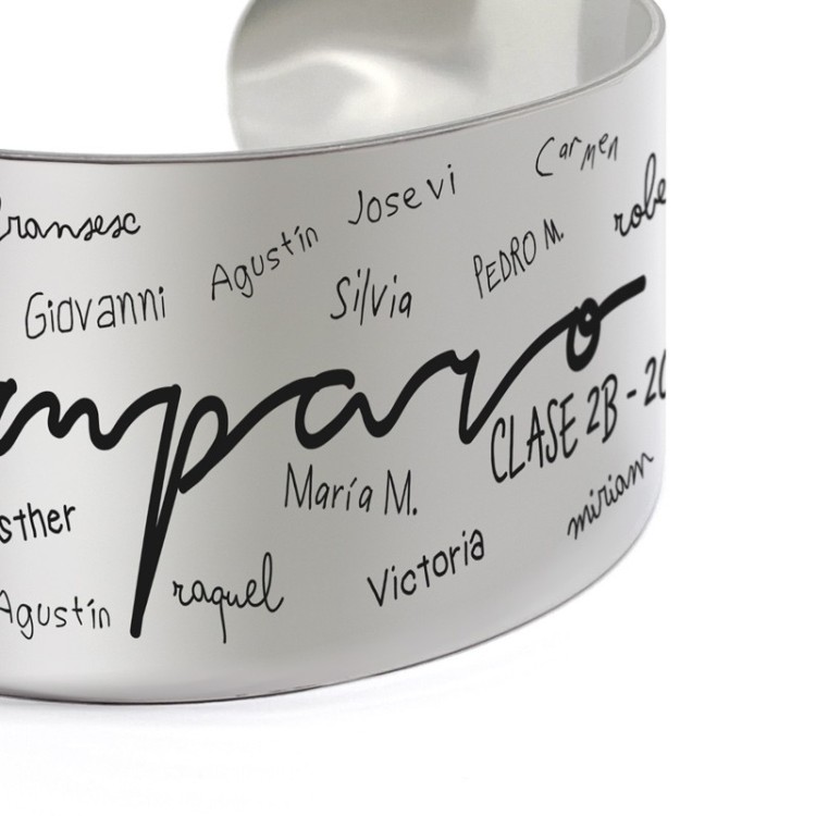 Brazalete profesor con nombres de alumnos