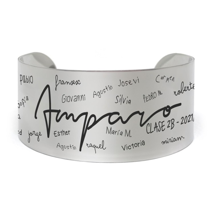 Brazalete profesor con nombres de alumnos