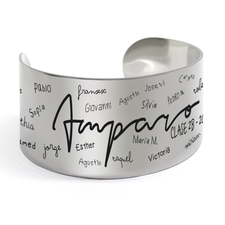 Brazalete profesor con nombres de alumnos