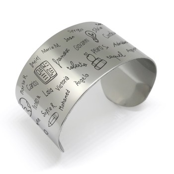 Brazalete profesor con nombres de alumnos