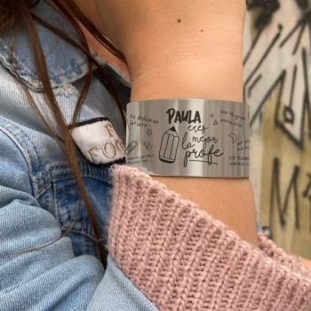 Brazalete profesor con nombres de alumnos