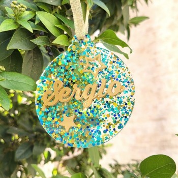 Bola Navidad Glitter