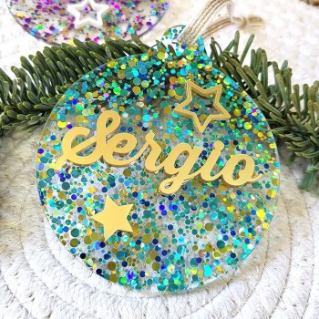 Bola Navidad Glitter