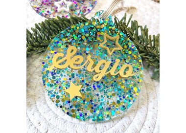 Bola Navidad Glitter