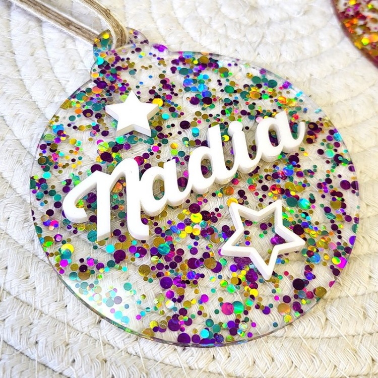 Bola Navidad Glitter