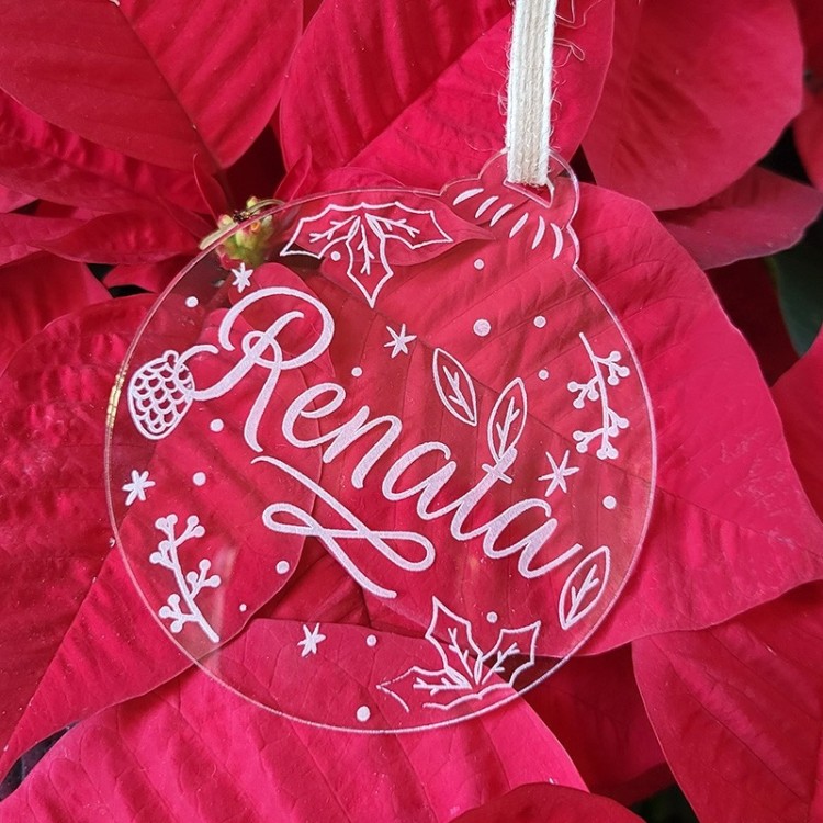 Bola Navidad Transparente