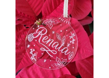 Bola Navidad Transparente