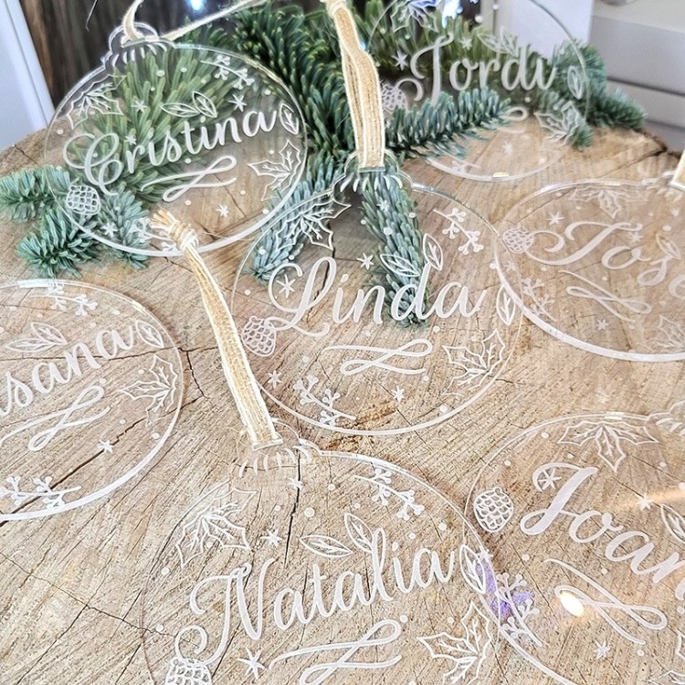 Bola Navidad Transparente