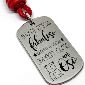 Llavero Papi Eres Fabuloso Aunque A Veces Gruñas Como Un Oso - Idealia® Regalos Personalizados