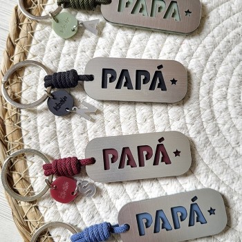 Llavero Papa Aluminio
