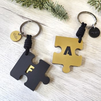 Llaveros Puzzle Oro