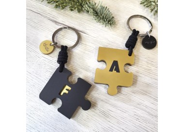 Llaveros Puzzle Oro