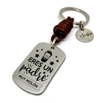 Llavero Eres Un Padre Muy Molon - Idealia® Regalos Personalizados