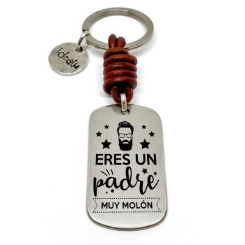 Llavero Eres Un Padre Muy Molon - Idealia® Regalos Personalizados