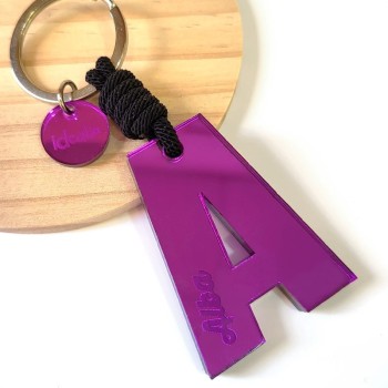 Llavero Inicial Espejo