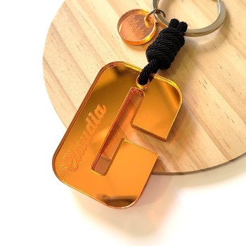 Llavero Inicial Espejo