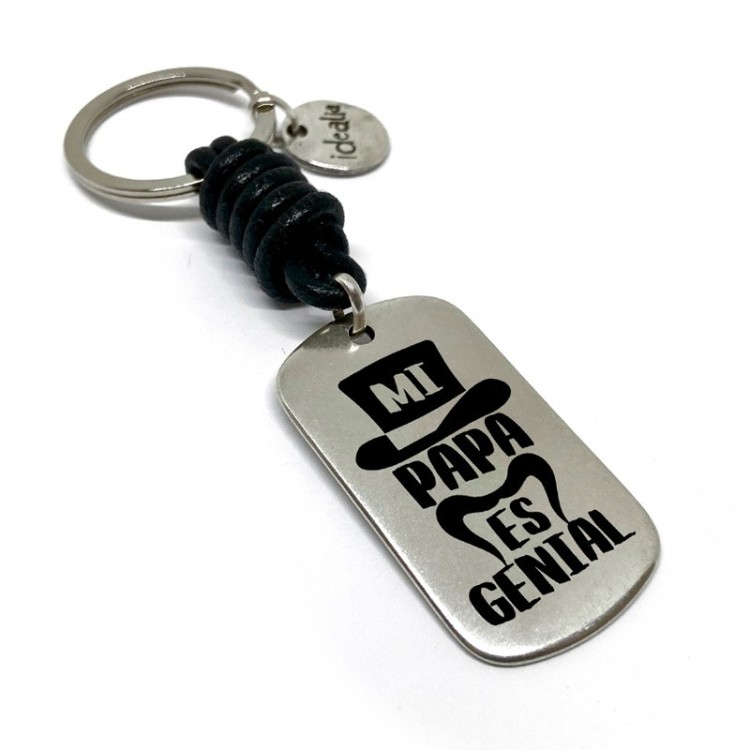 Llavero Mi Papa Es Genial - Idealia® Regalos Personalizados