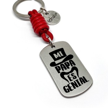 Llavero Mi Papa Es Genial - Idealia® Regalos Personalizados