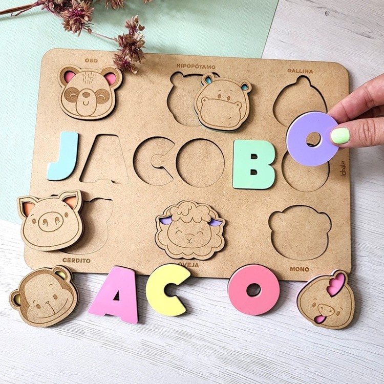 Puzzle Nombre Animalitos