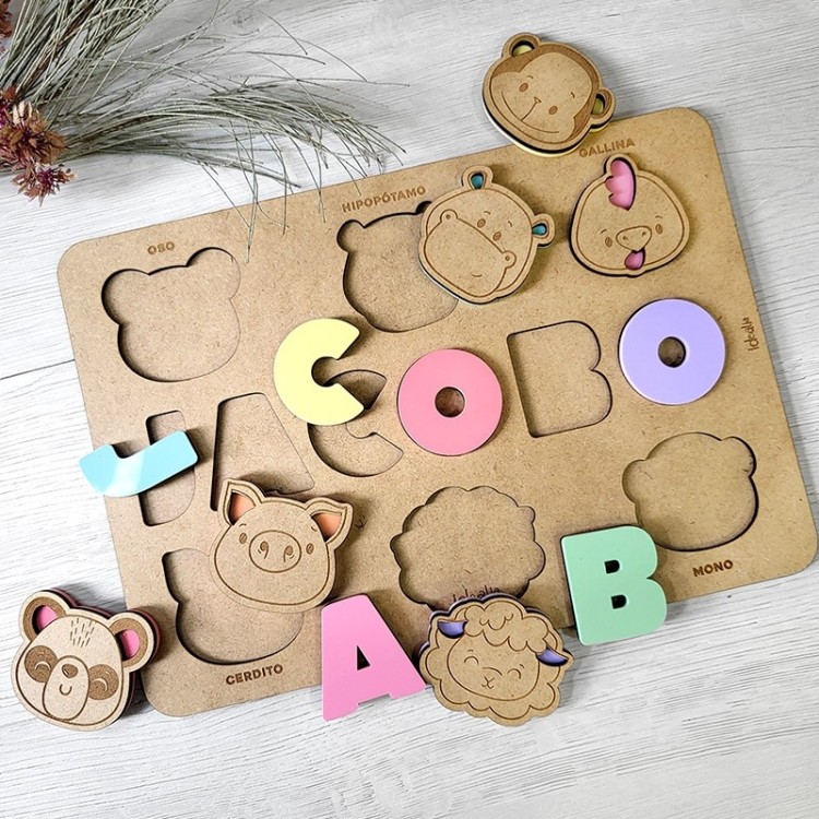 Puzzle Nombre Animalitos