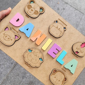 Puzzle Nombre Animalitos