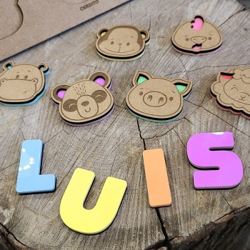 Puzzle Nombre Animalitos