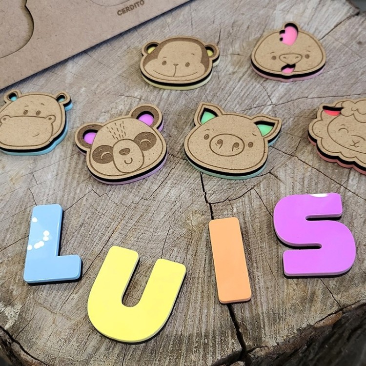 Puzzle Nombre Animalitos