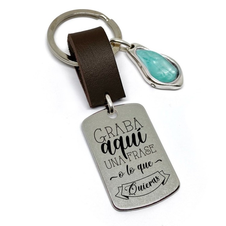 Llavero Plano Resina - Idealia® Regalos Personalizados