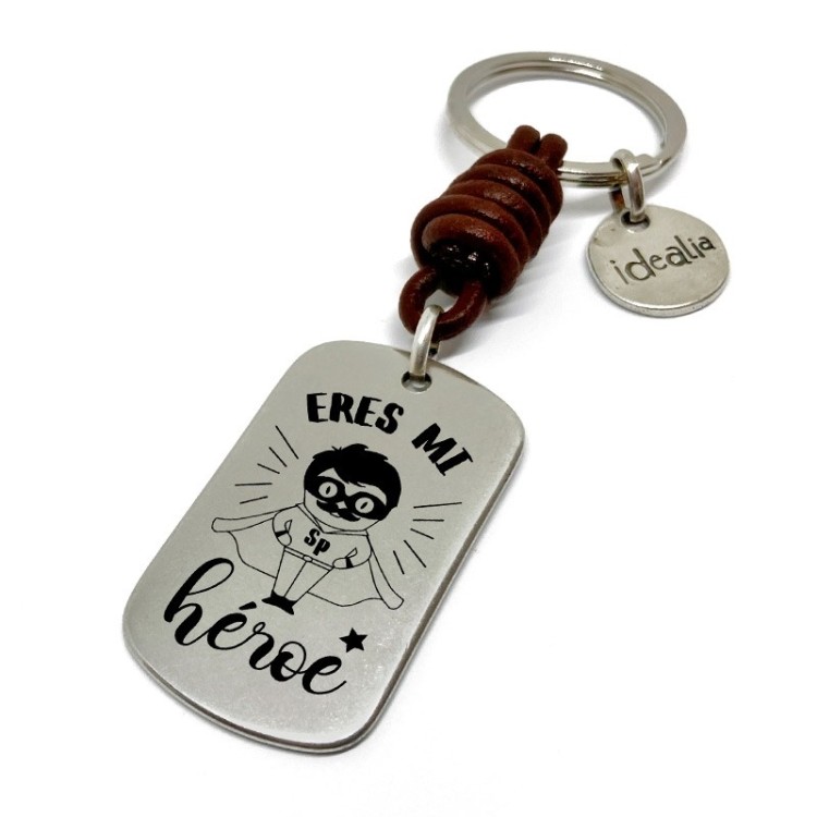 Llavero Eres Mi Heroe - Idealia® Regalos Personalizados