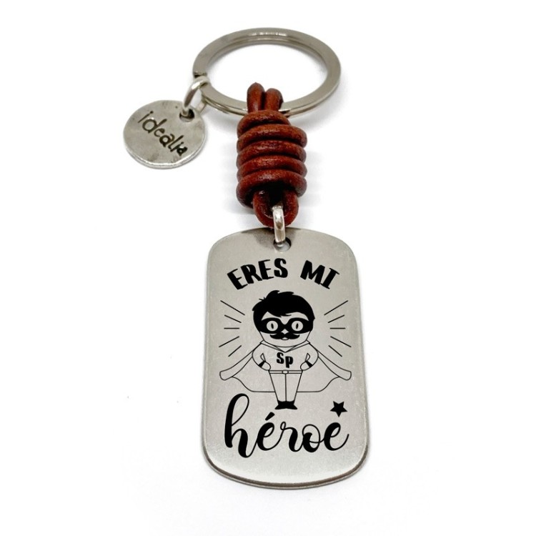 Llavero Eres Mi Heroe - Idealia® Regalos Personalizados