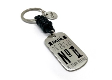 Llavero Papa Tu Eres El Nº1 Del Mundo Mundial - Idealia® Regalos Personalizados