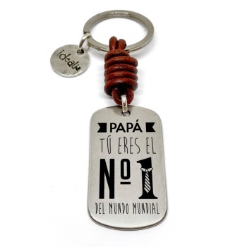 Llavero Papa Tu Eres El Nº1 Del Mundo Mundial - Idealia® Regalos Personalizados