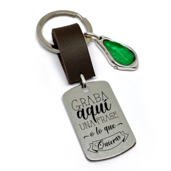Llavero Plano Resina - Idealia® Regalos Personalizados