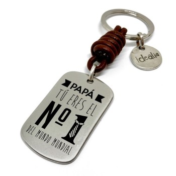 Llavero Papa Tu Eres El Nº1 Del Mundo Mundial - Idealia® Regalos Personalizados