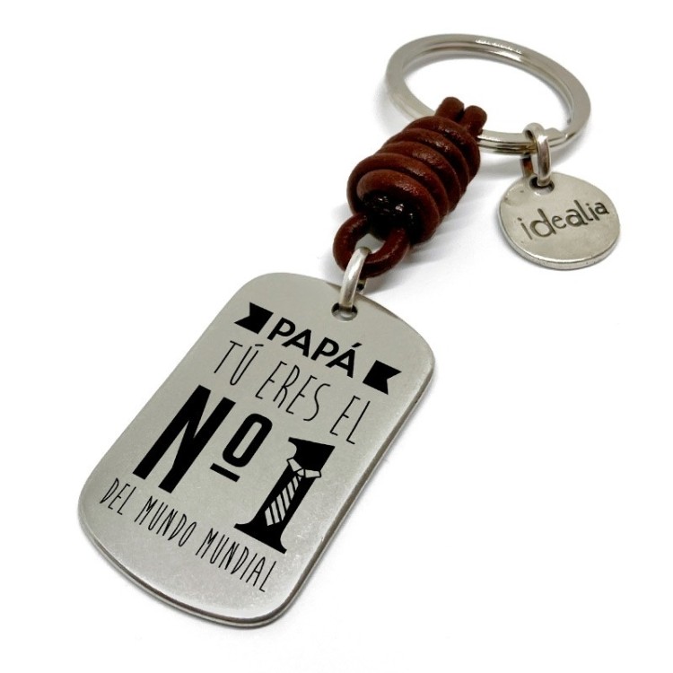 Llavero Papa Tu Eres El Nº1 Del Mundo Mundial - Idealia® Regalos Personalizados