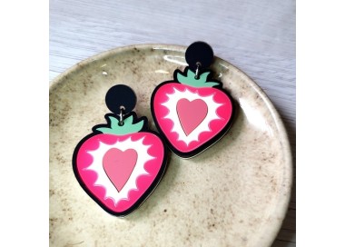 Pendientes Fresa