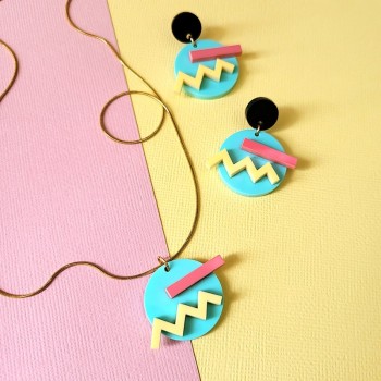 Pendientes Pop Turquesa